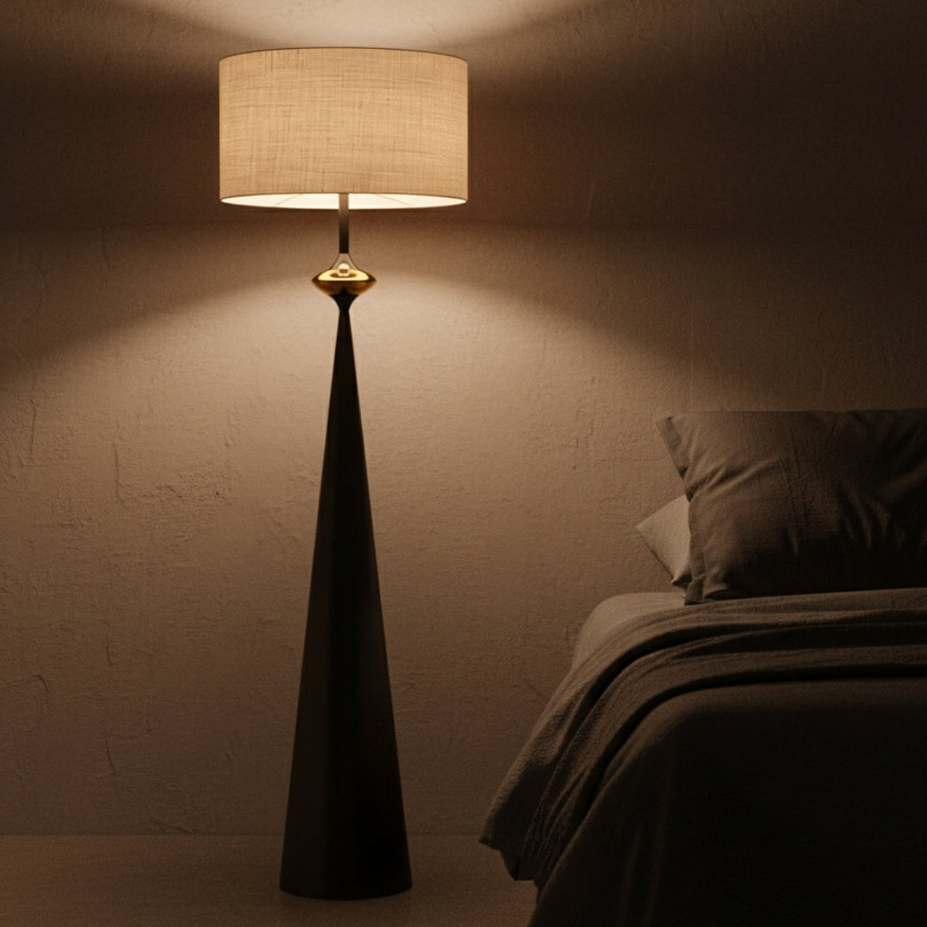 Stehlampe Design Holz