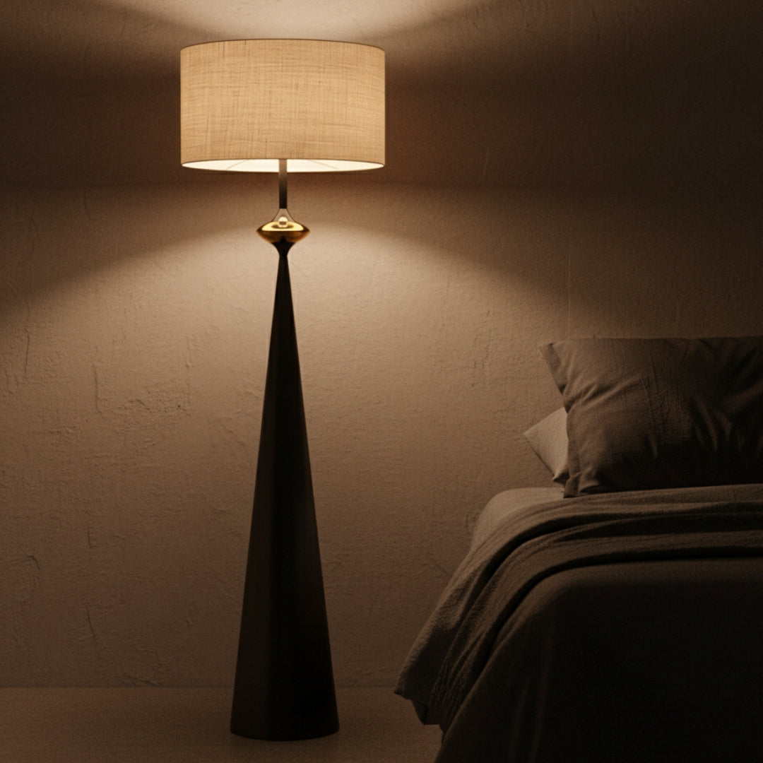 Stehlampe Design Holz