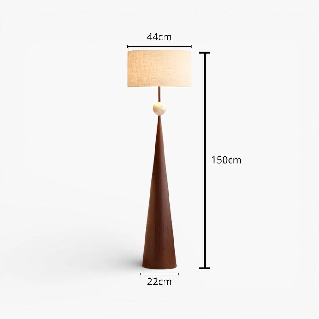Stehlampe Design Holz