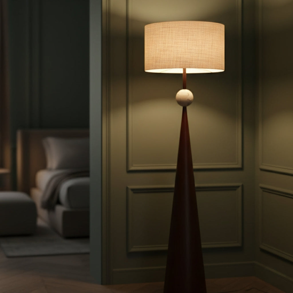 Stehlampe Design Holz