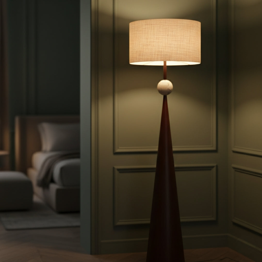 Stehlampe Design Holz
