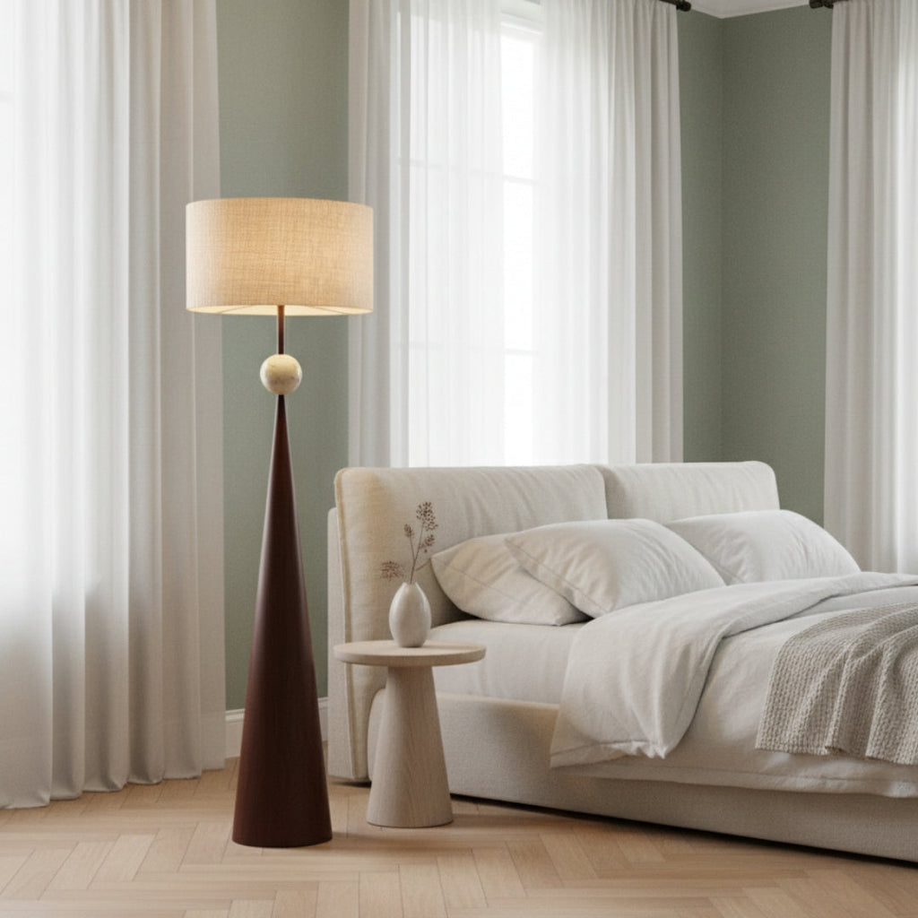 Stehlampe Design Holz