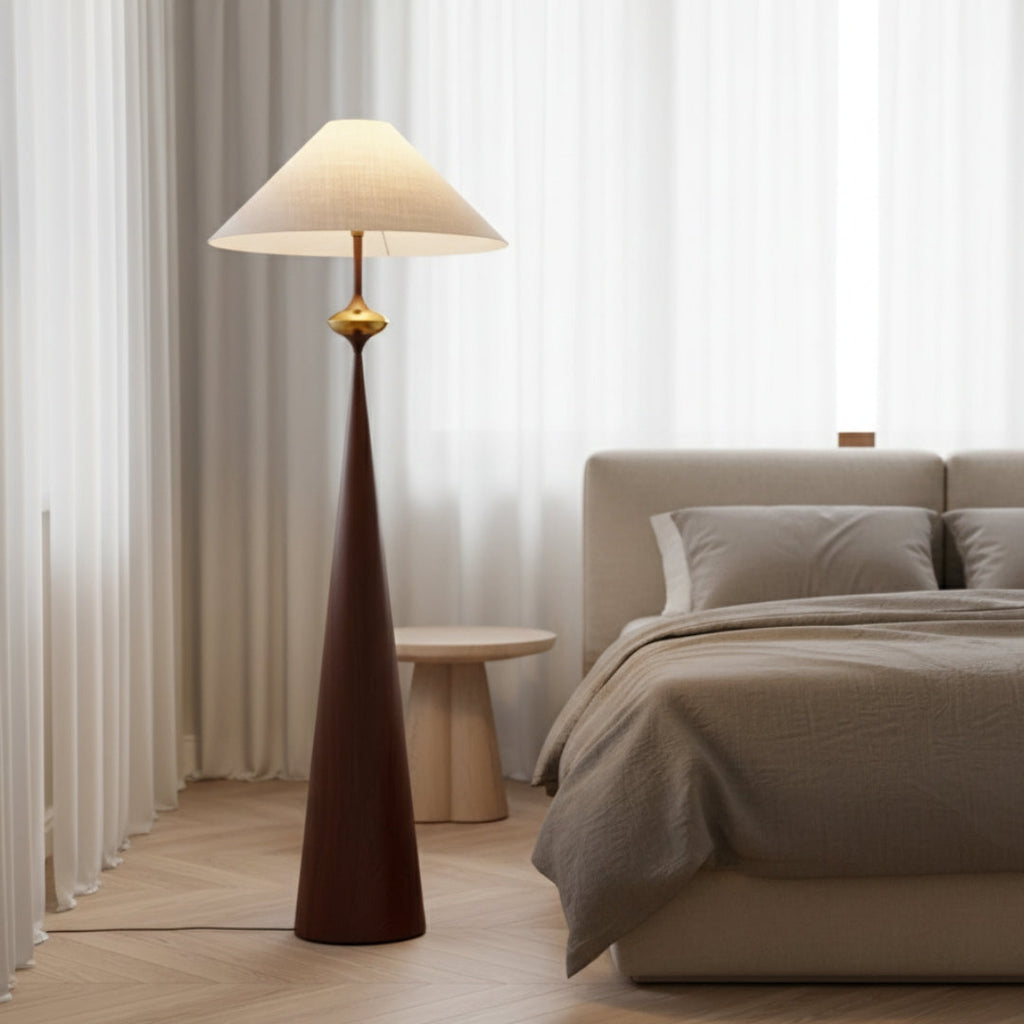 Stehlampe Design Holz