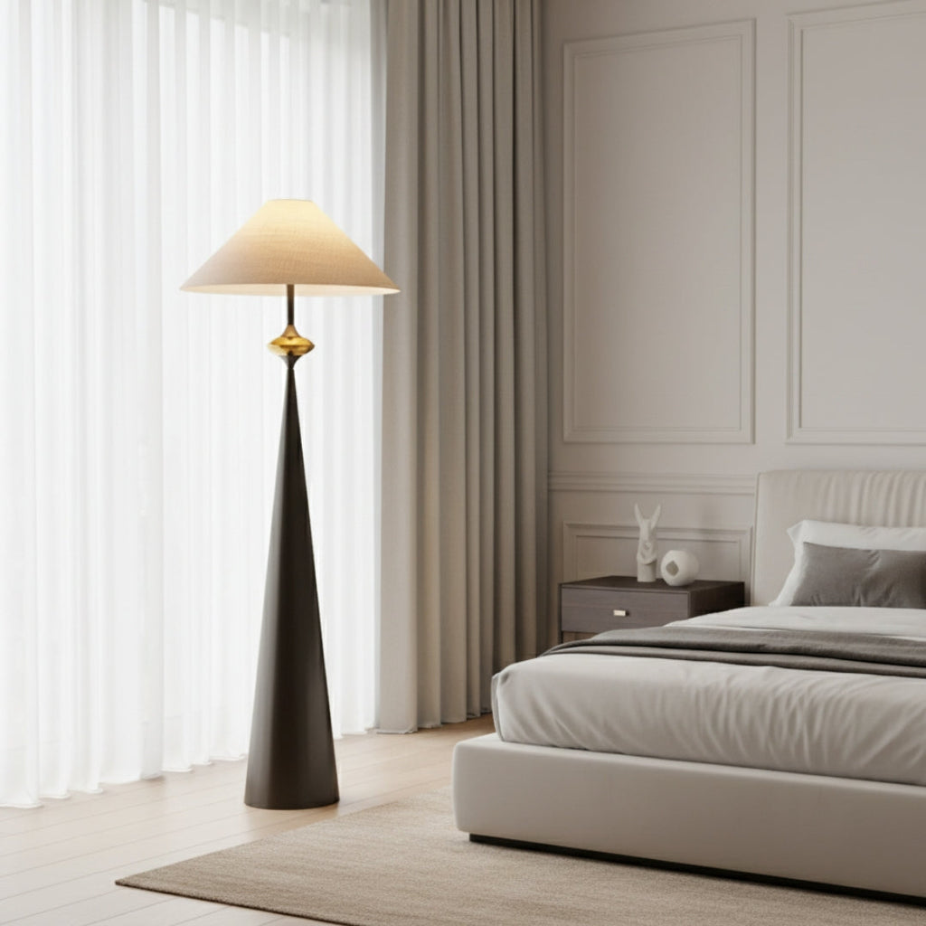 Stehlampe Design Holz