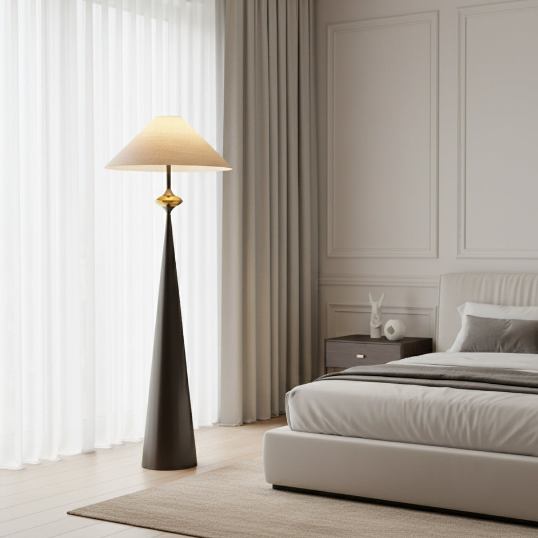 Stehlampe Design Holz