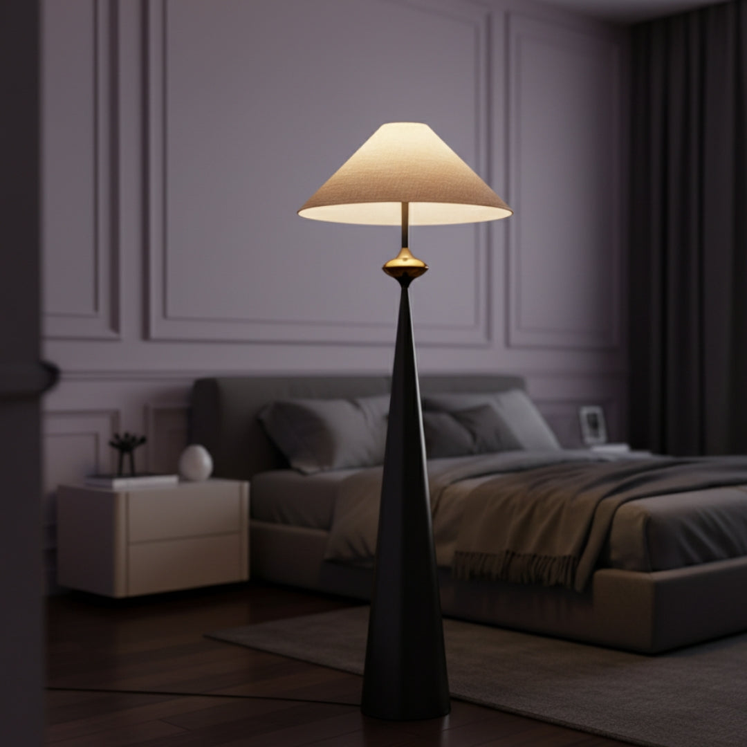 Stehlampe Design Holz