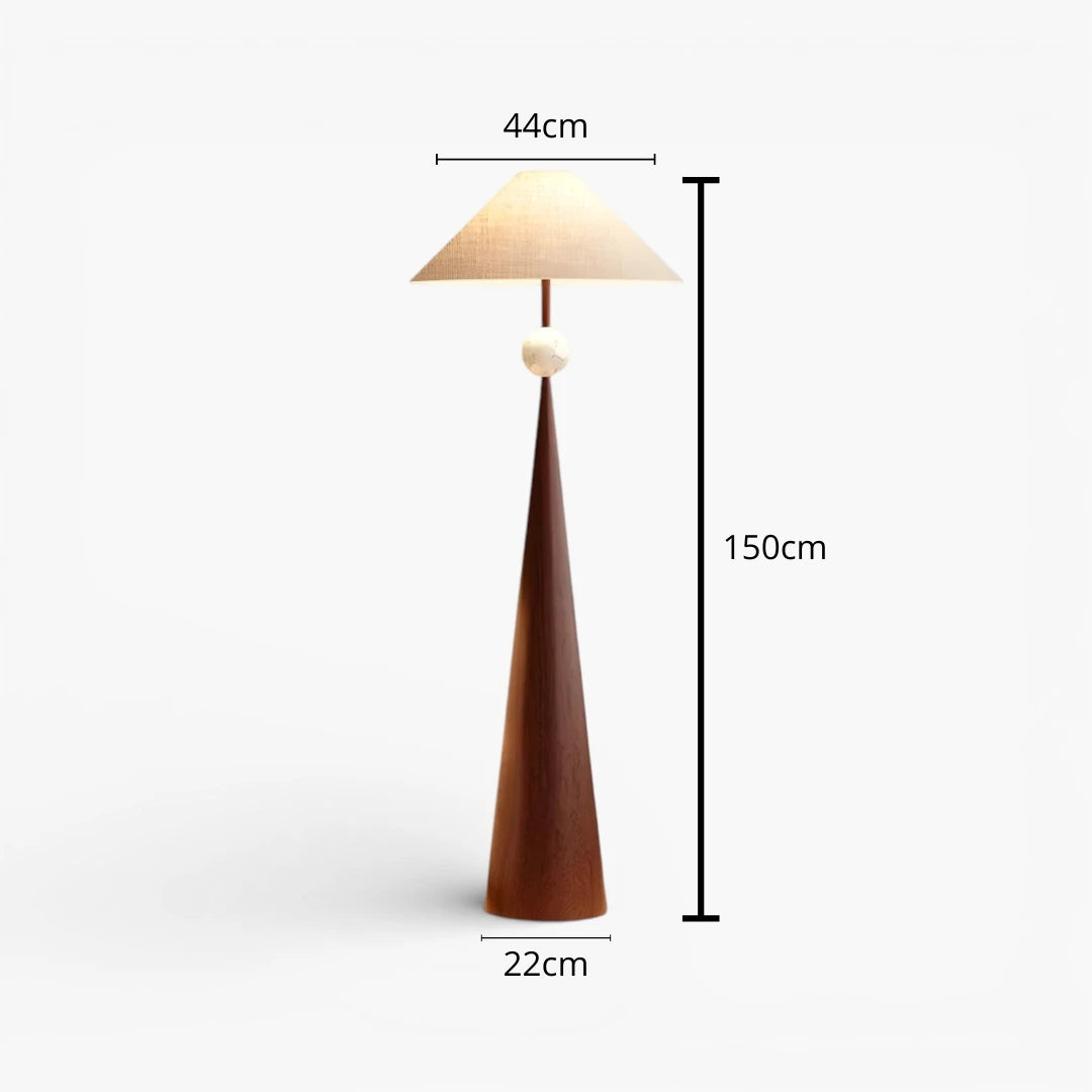 Stehlampe Design Holz