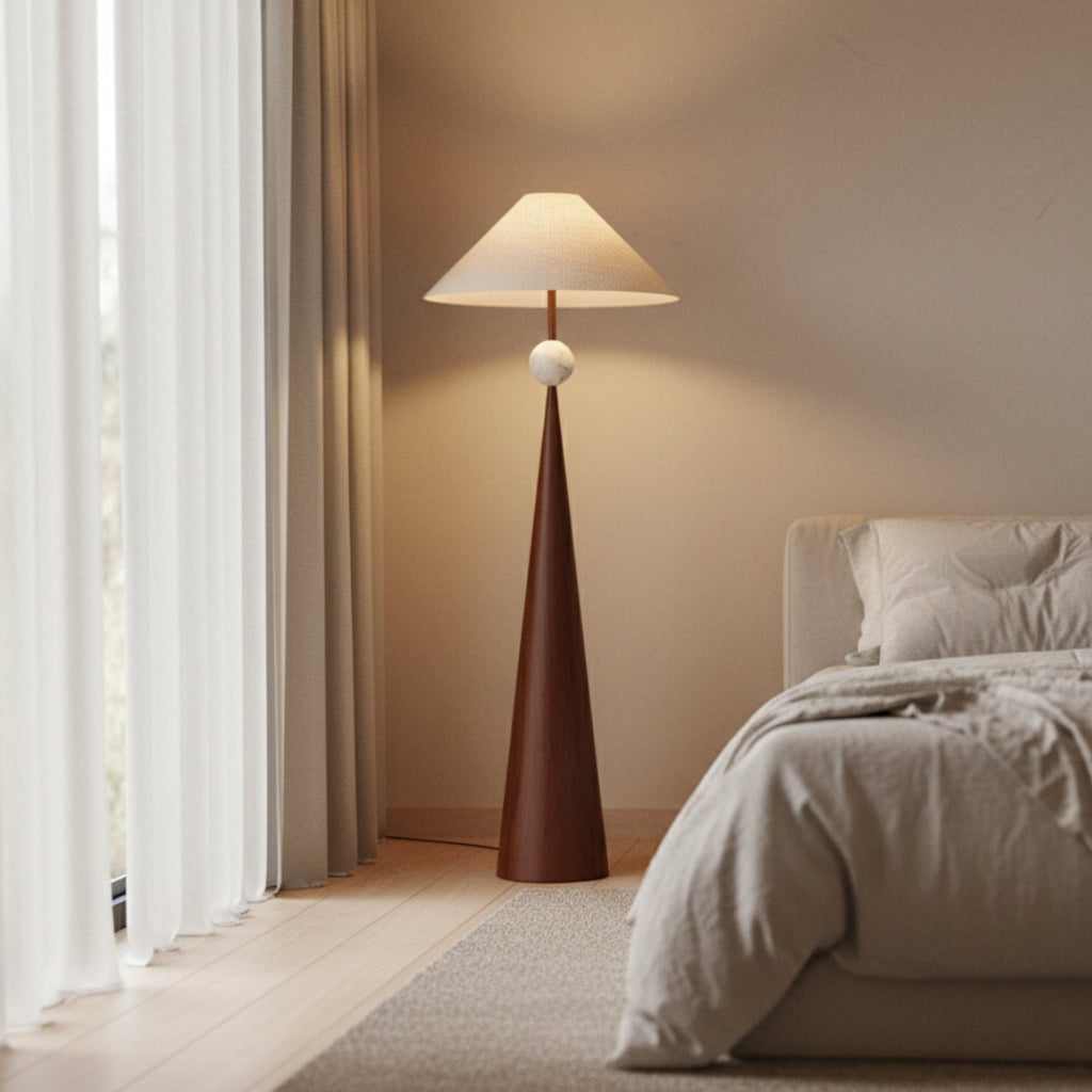 Stehlampe Design Holz