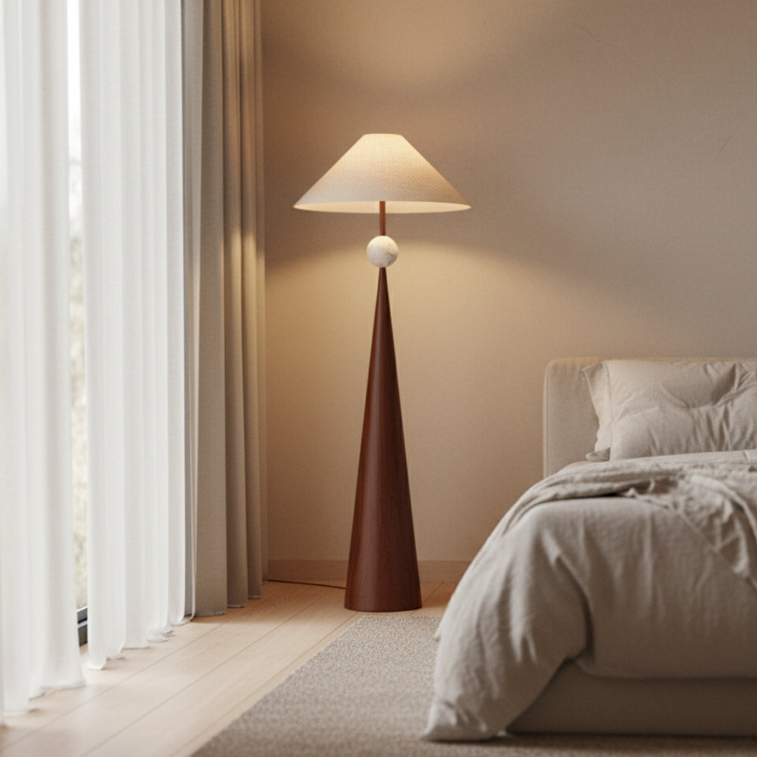 Stehlampe Design Holz