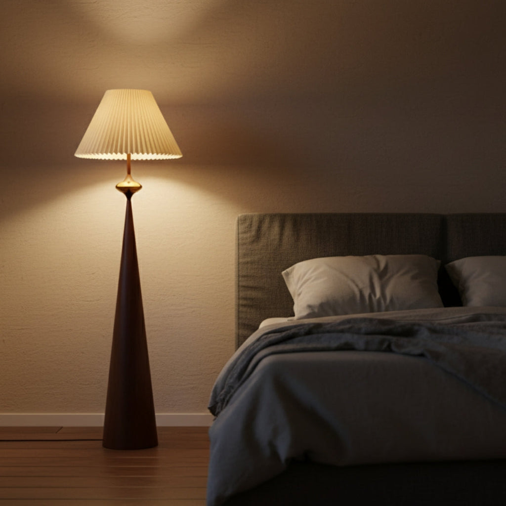 Stehlampe Design Holz