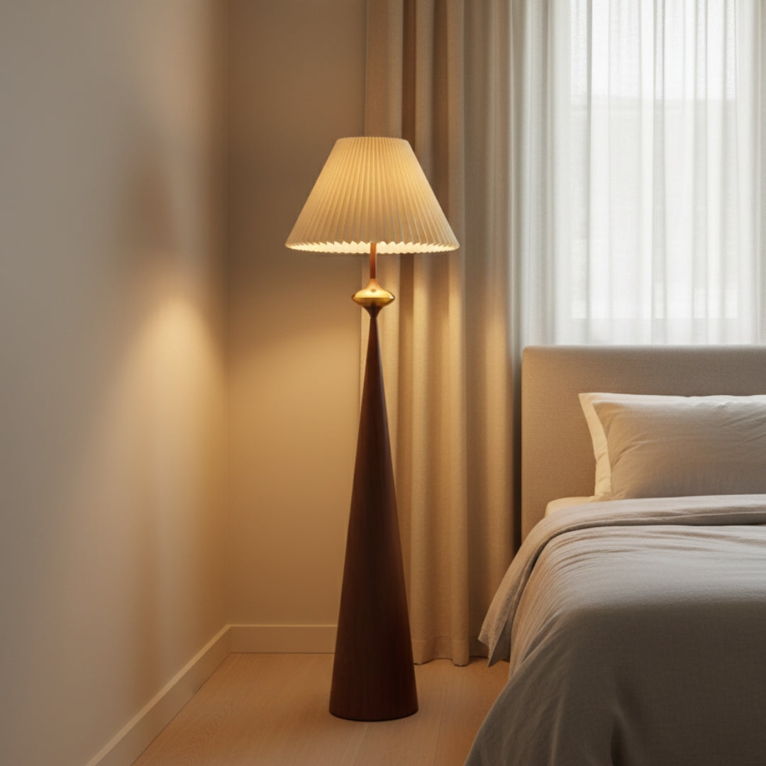 Stehlampe Design Holz