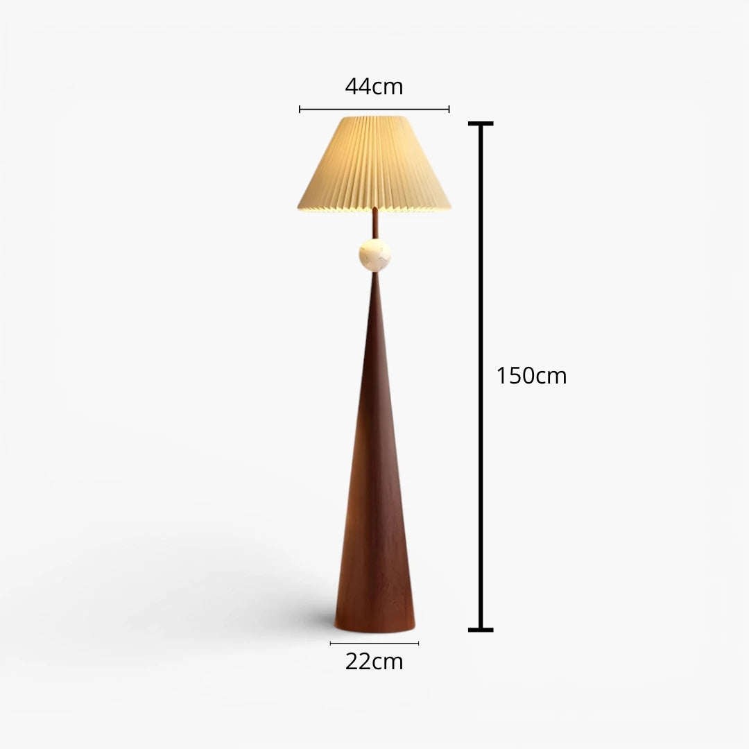 Stehlampe Design Holz