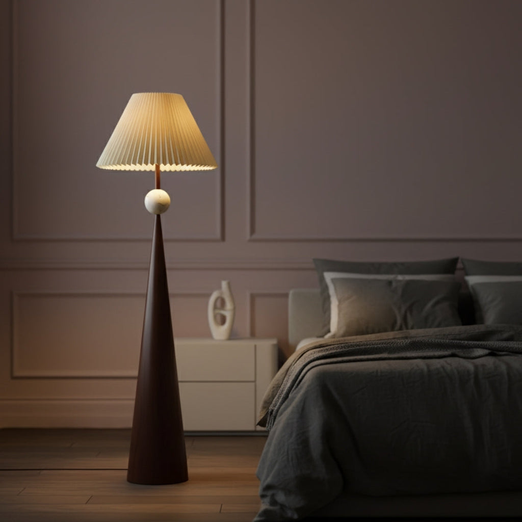 Stehlampe Design Holz
