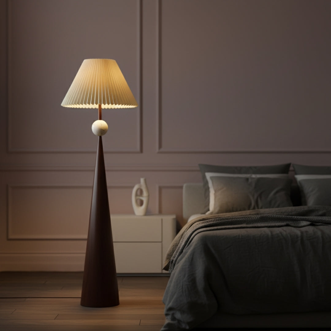 Stehlampe Design Holz