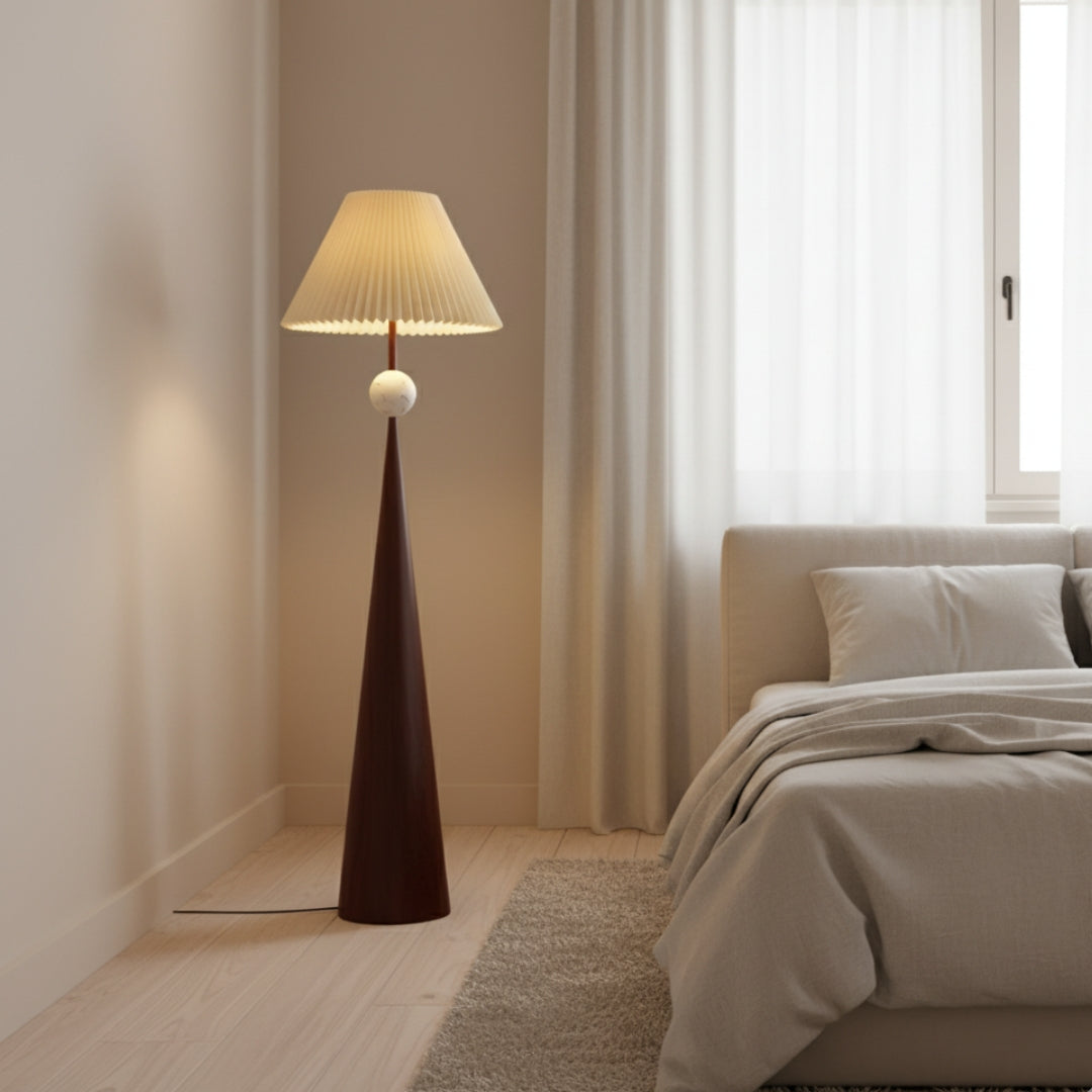 Stehlampe Design Holz