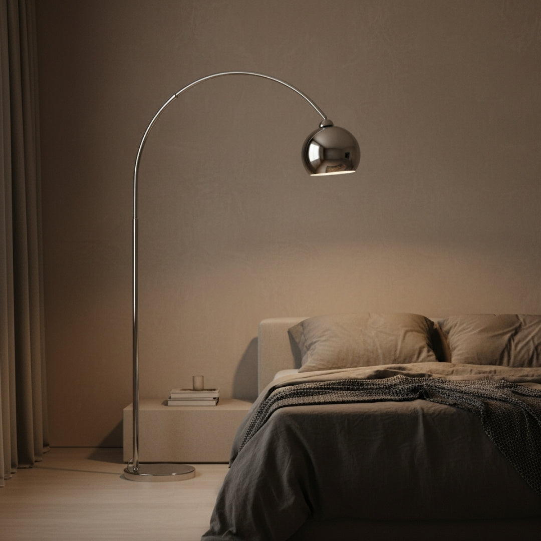 Stehlampe Design Chrome