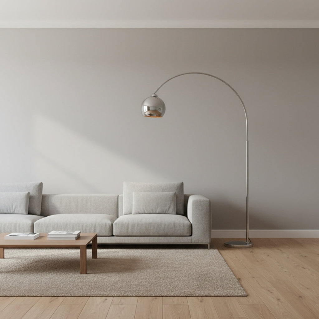Stehlampe Design Chrome