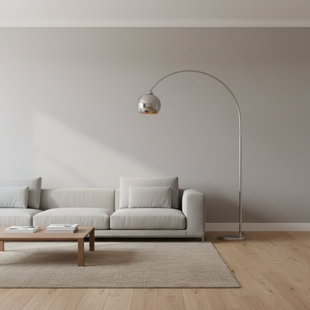 Stehlampe Design Chrome