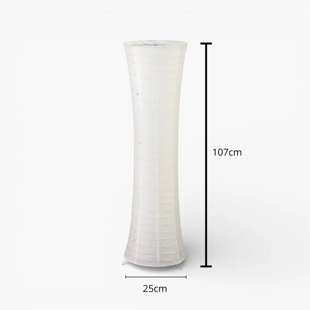 Stehlampe aus Papier Riz