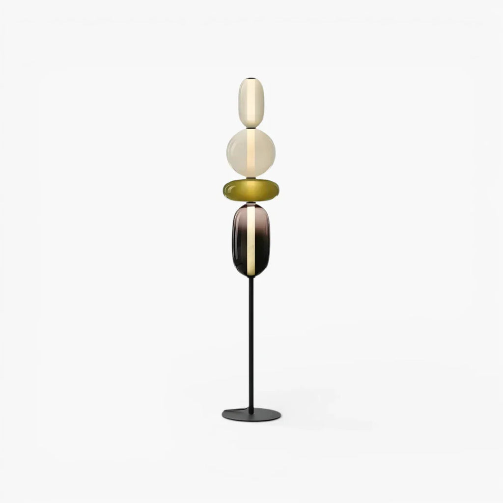 Stehlampe aus Glas