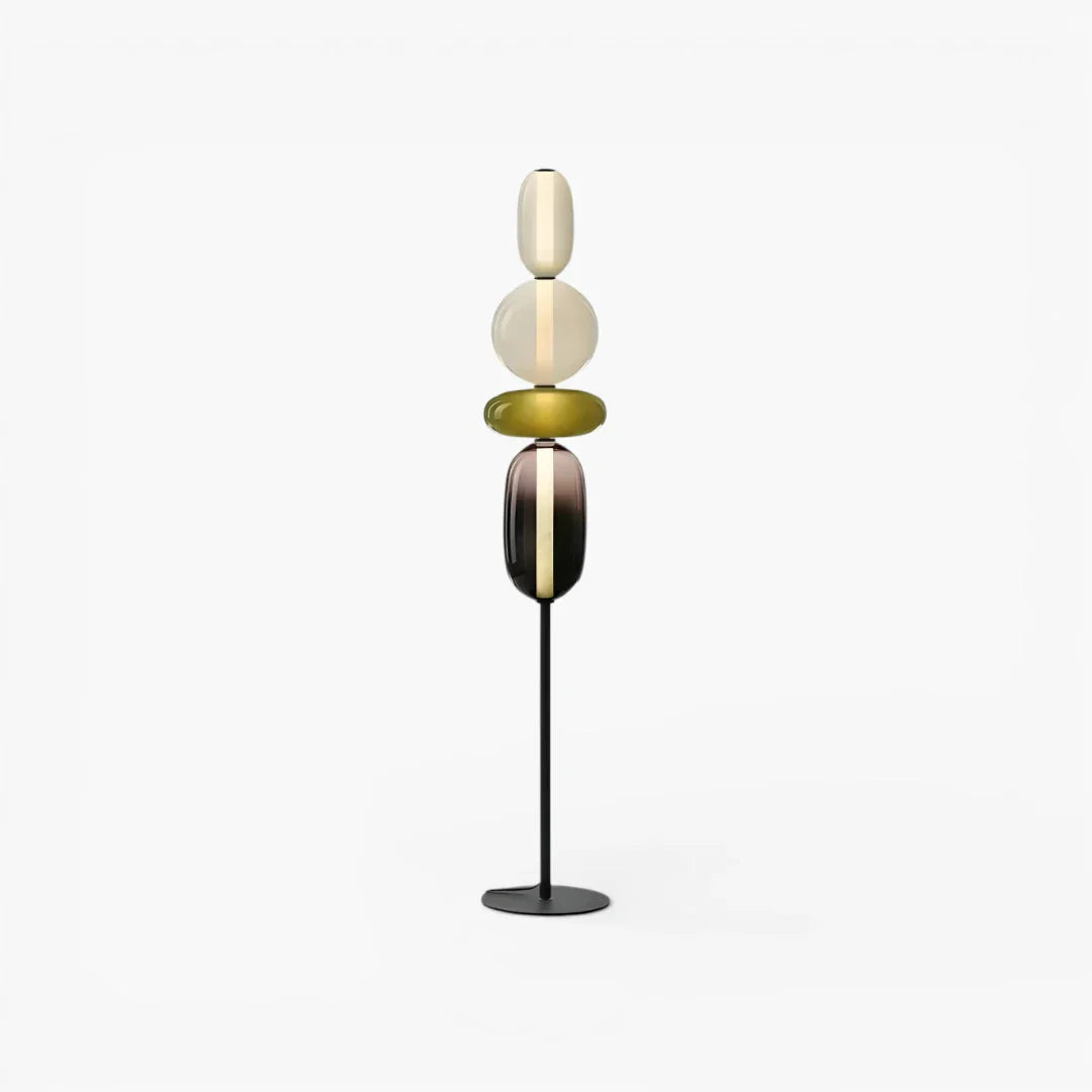 Stehlampe aus Glas