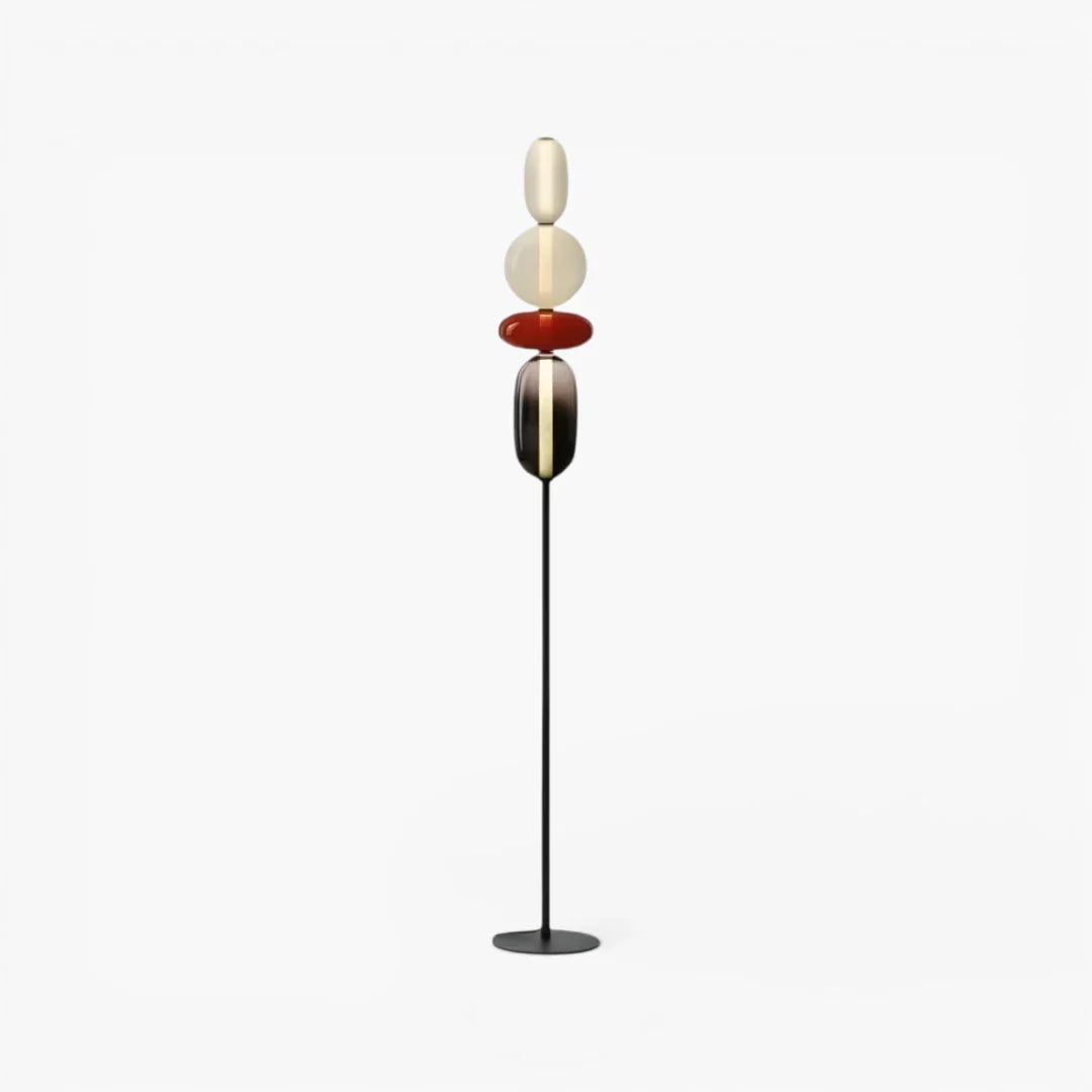 Stehlampe aus Glas