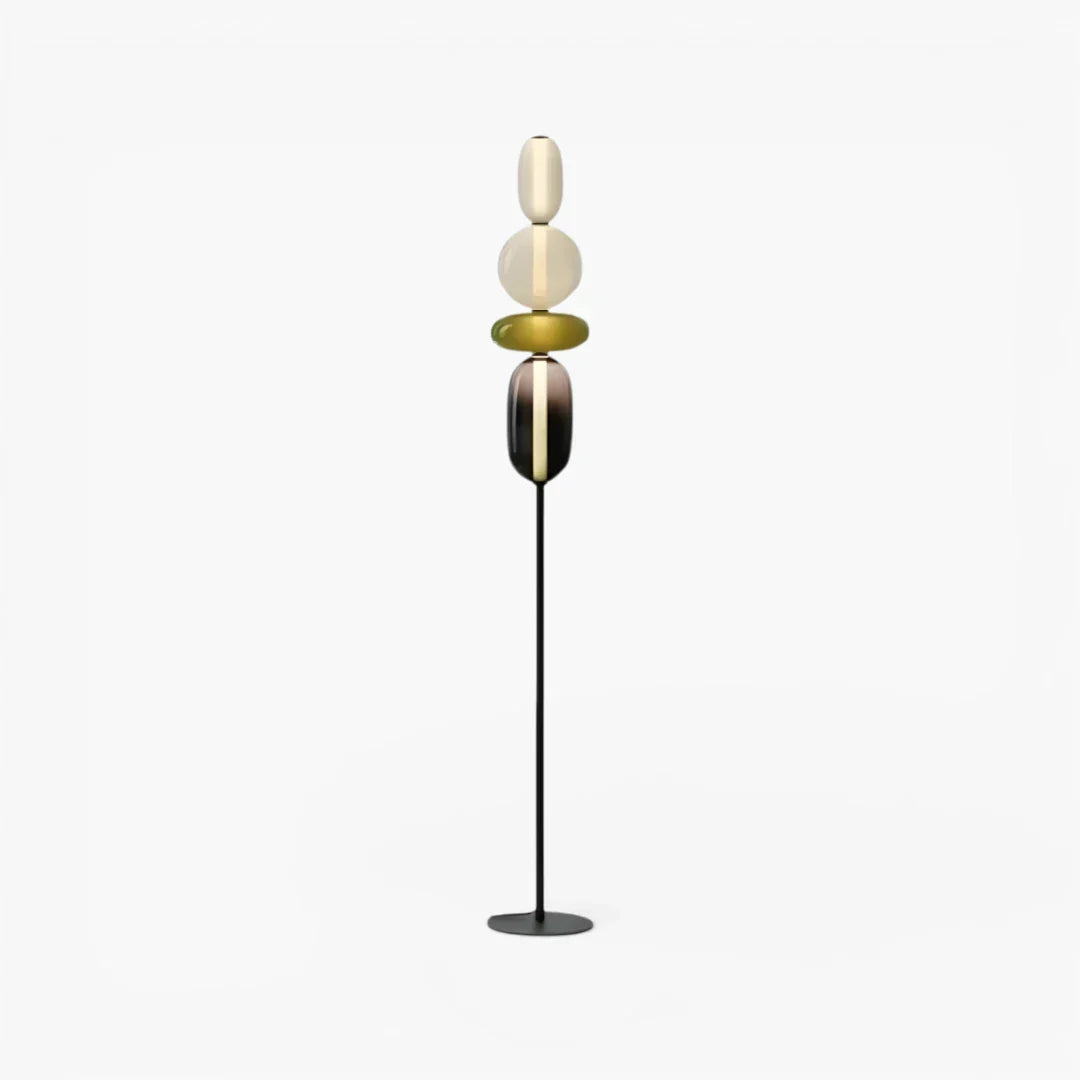 Stehlampe aus Glas