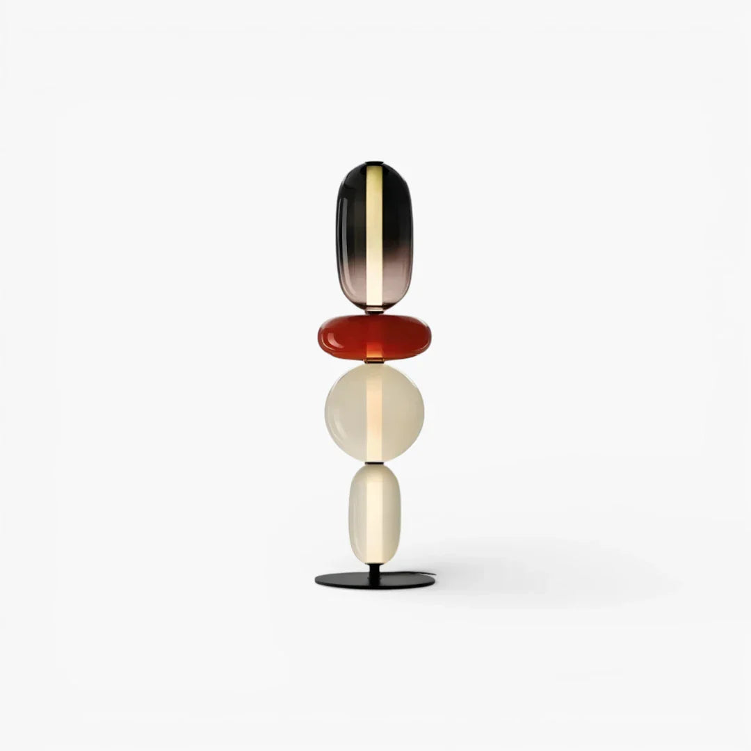 Stehlampe aus Glas