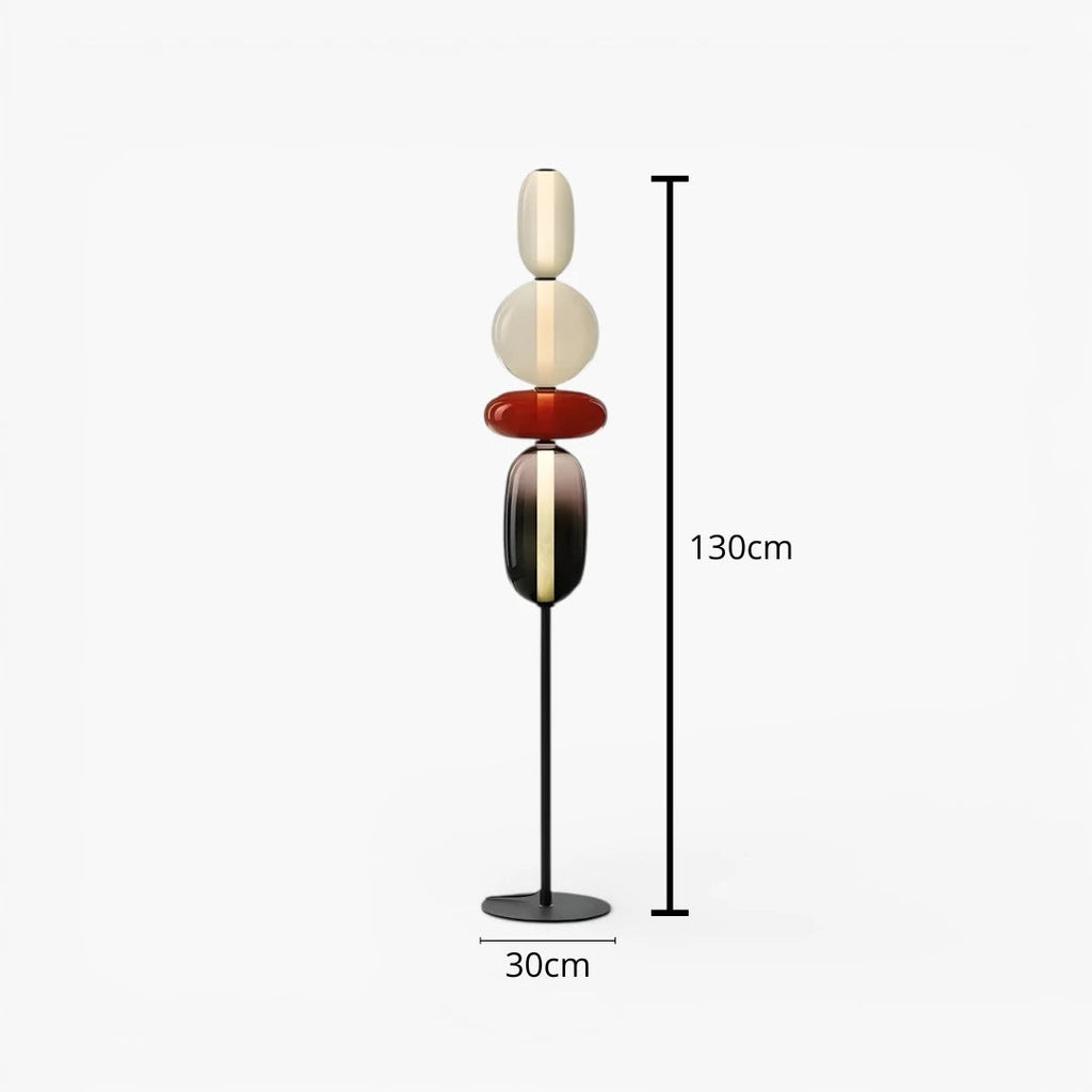 Stehlampe aus Glas
