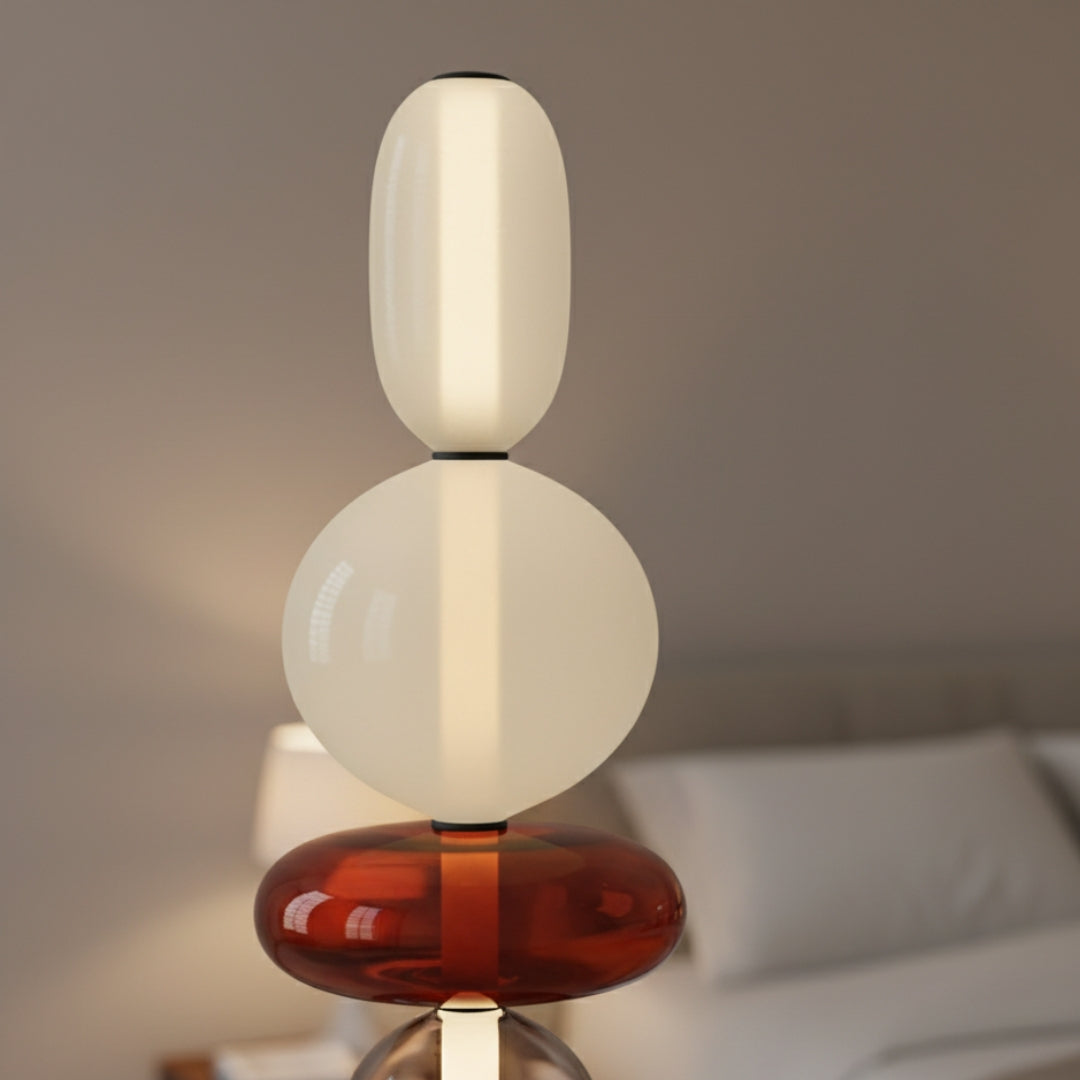 Stehlampe aus Glas