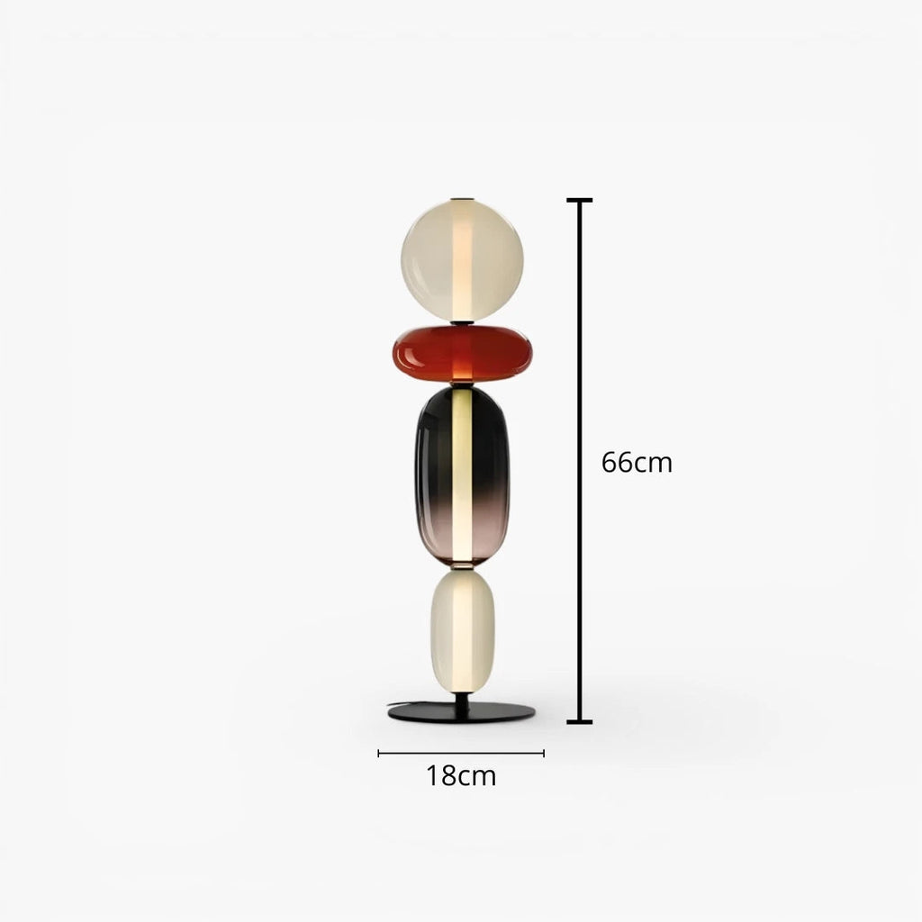 Stehlampe aus Glas
