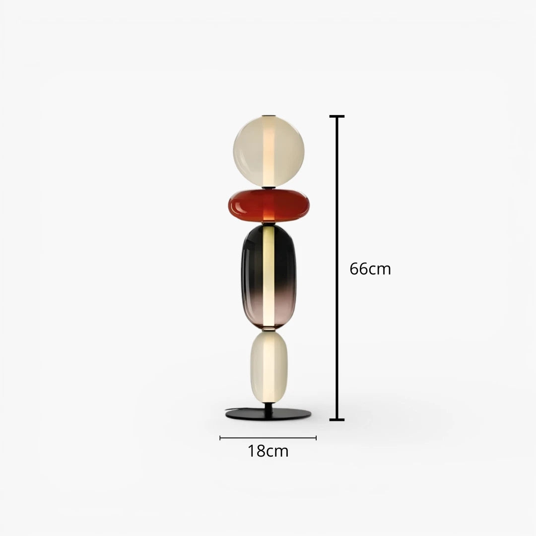Stehlampe aus Glas