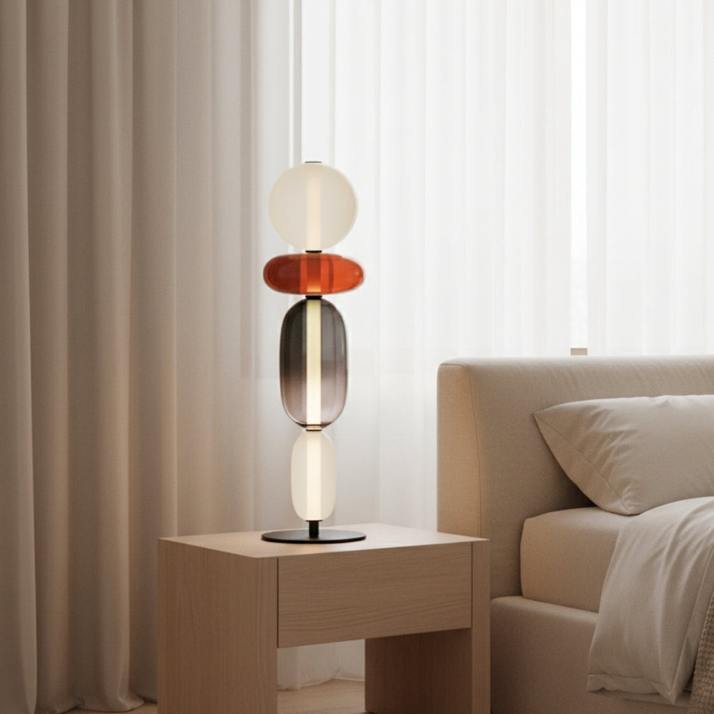 Stehlampe aus Glas