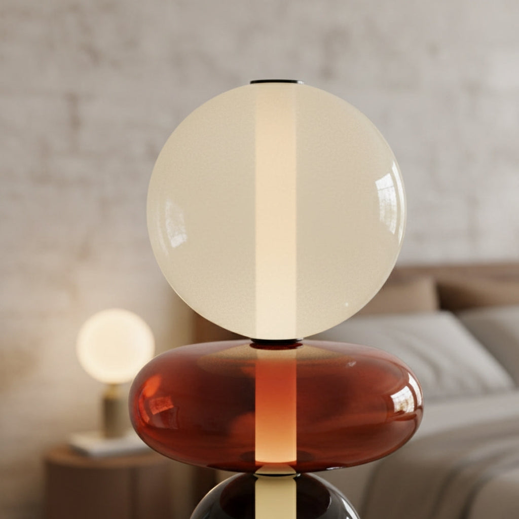 Stehlampe aus Glas