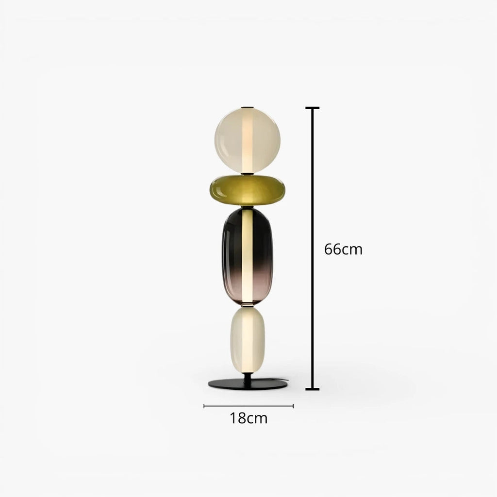 Stehlampe aus Glas