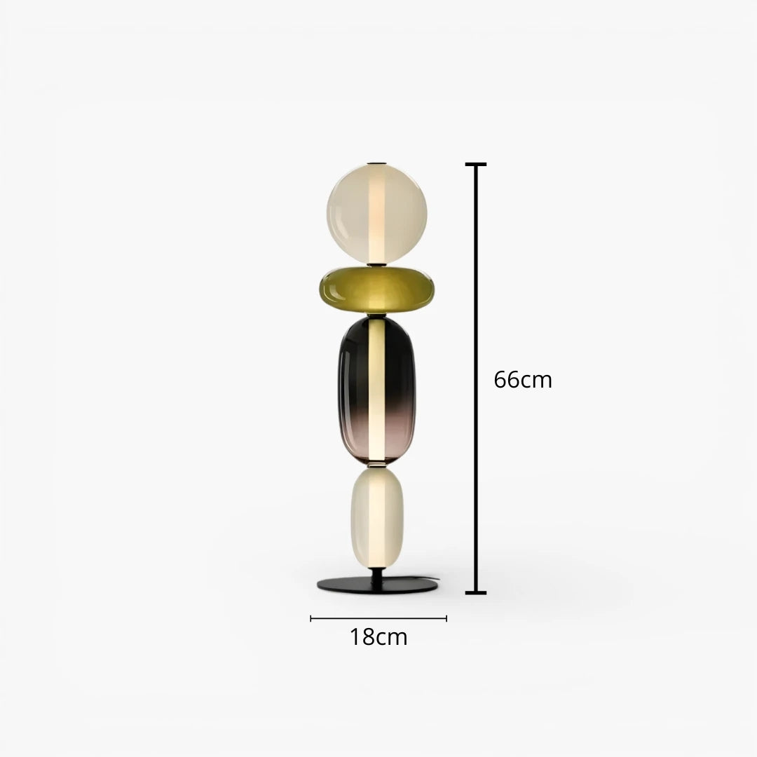 Stehlampe aus Glas