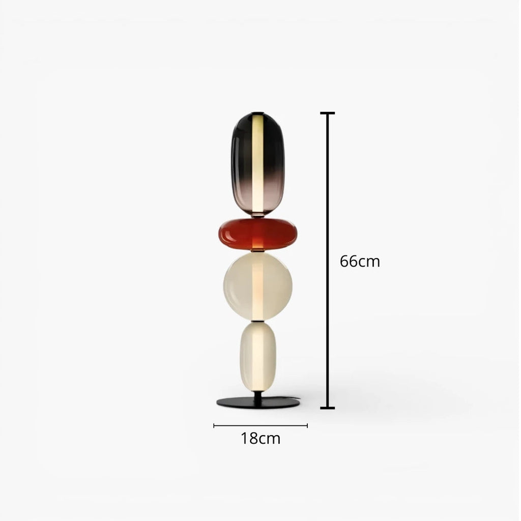 Stehlampe aus Glas