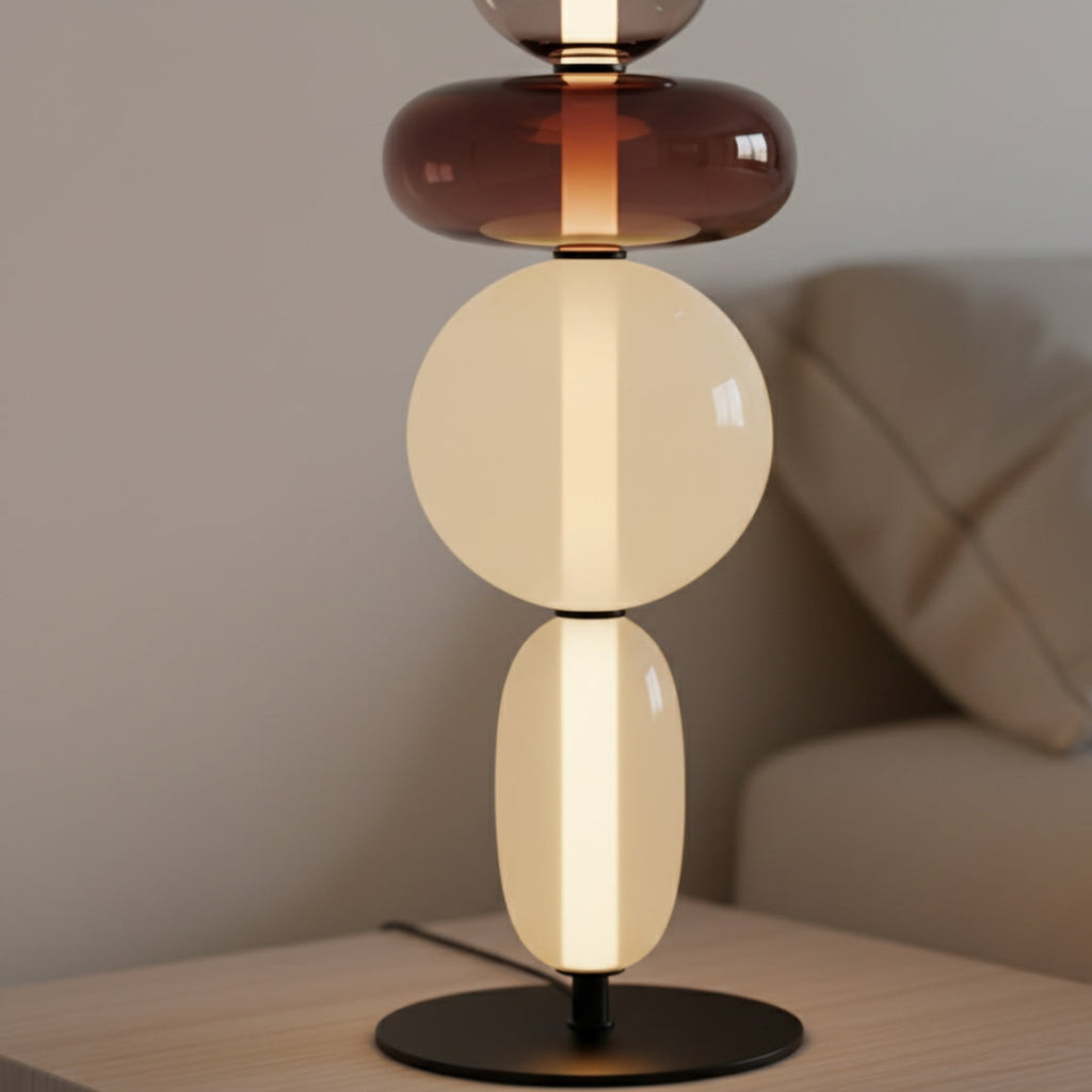 Stehlampe aus Glas