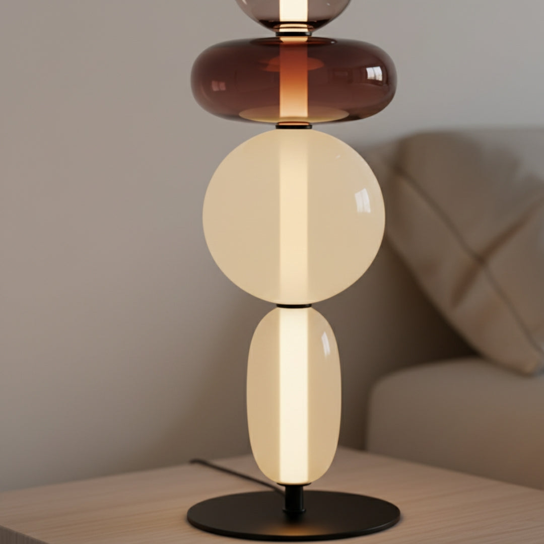 Stehlampe aus Glas