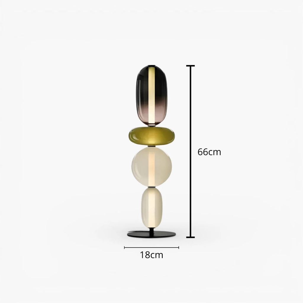 Stehlampe aus Glas