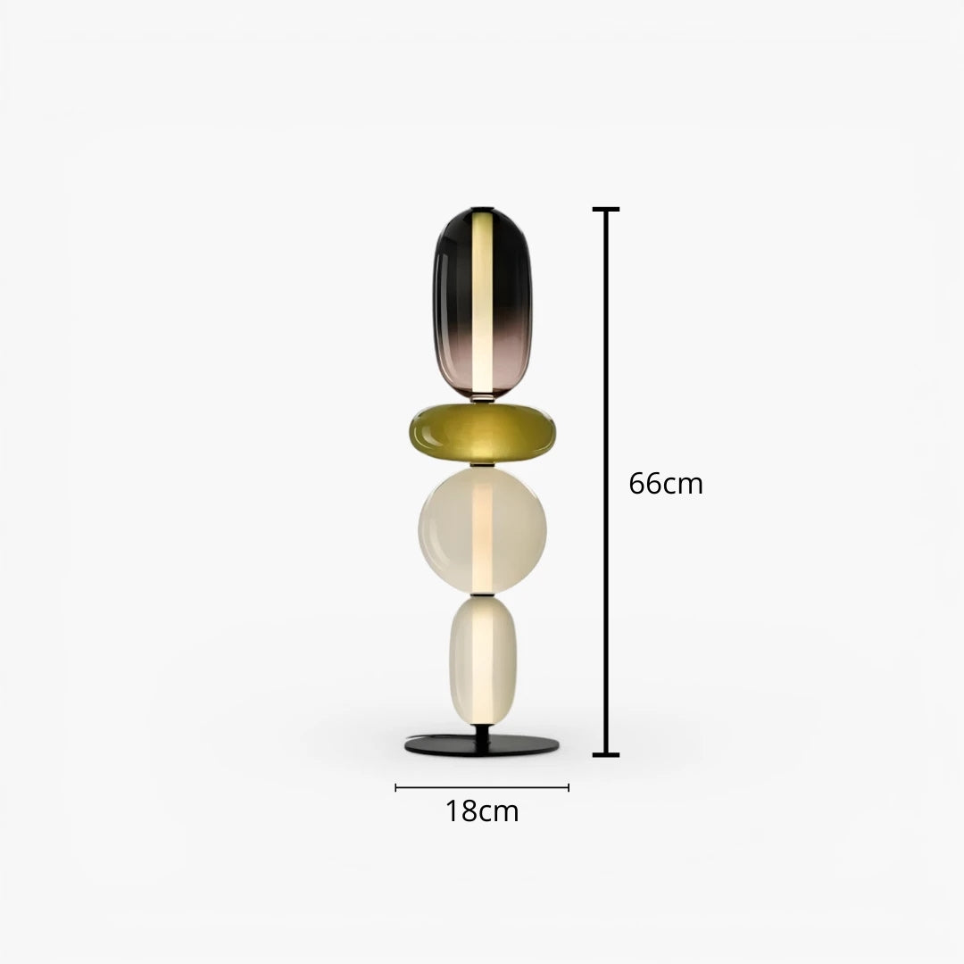 Stehlampe aus Glas