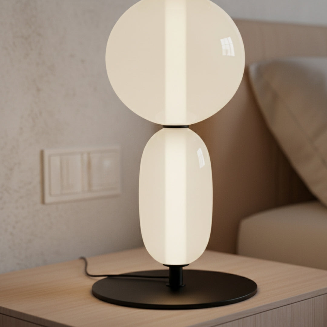 Stehlampe aus Glas