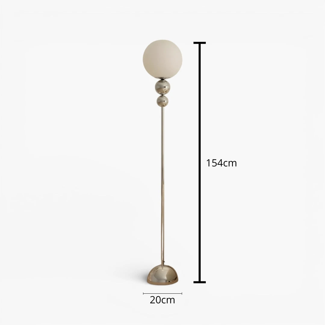 Stehlampe Globe aus Glas