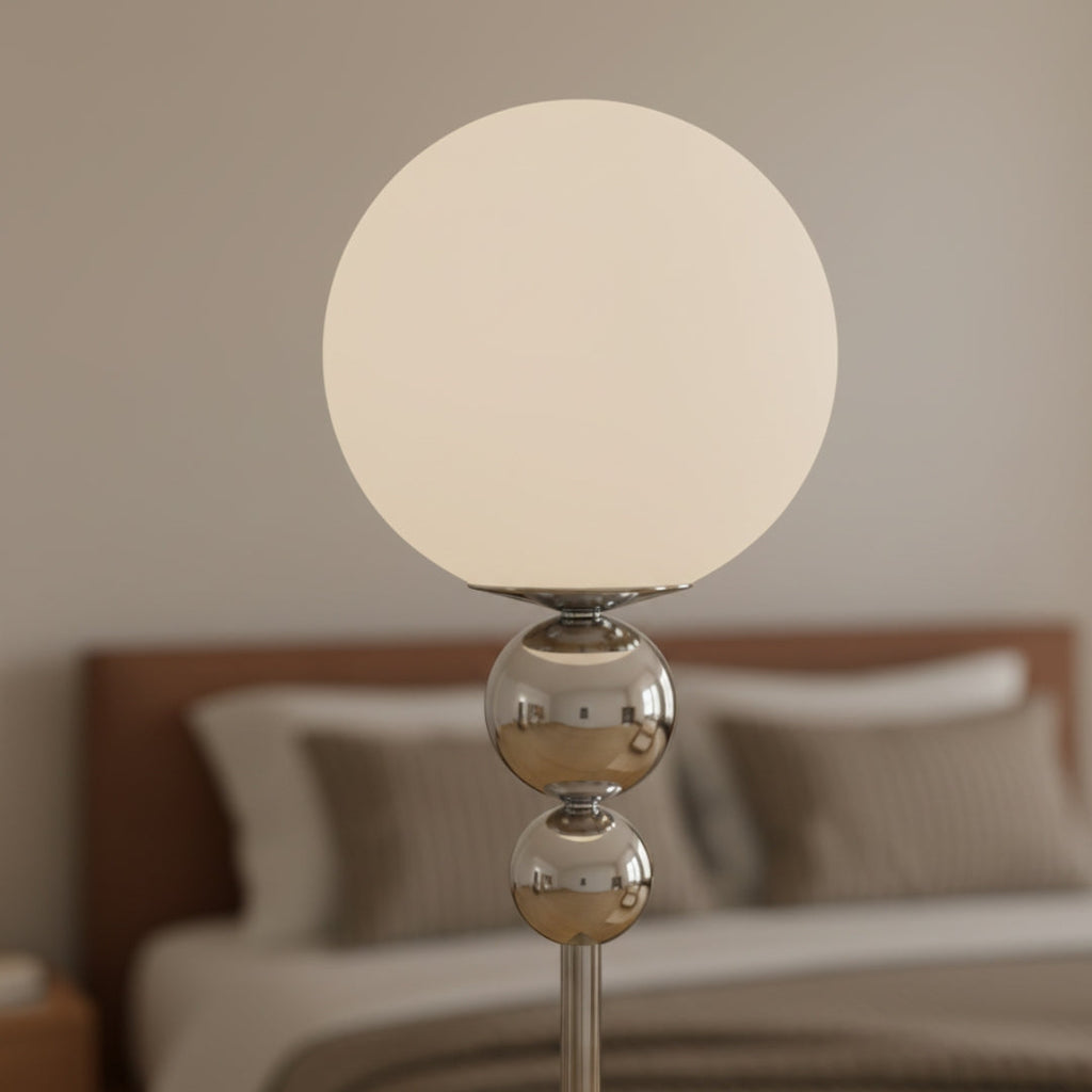 Stehlampe Globe aus Glas