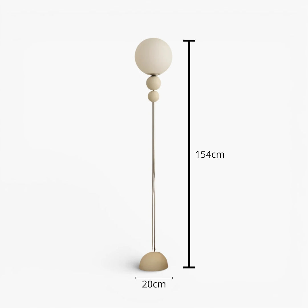 Stehlampe Globe aus Glas