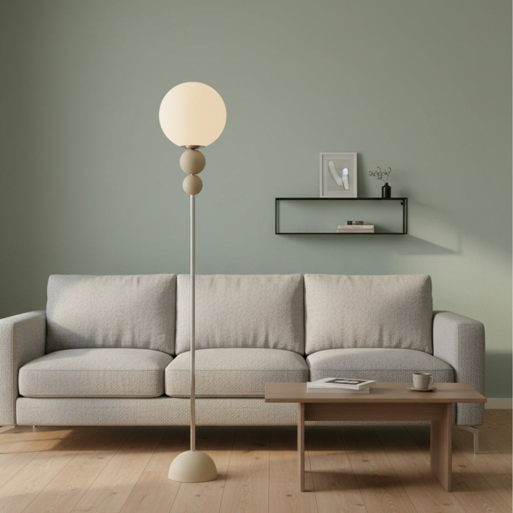 Stehlampe Globe aus Glas