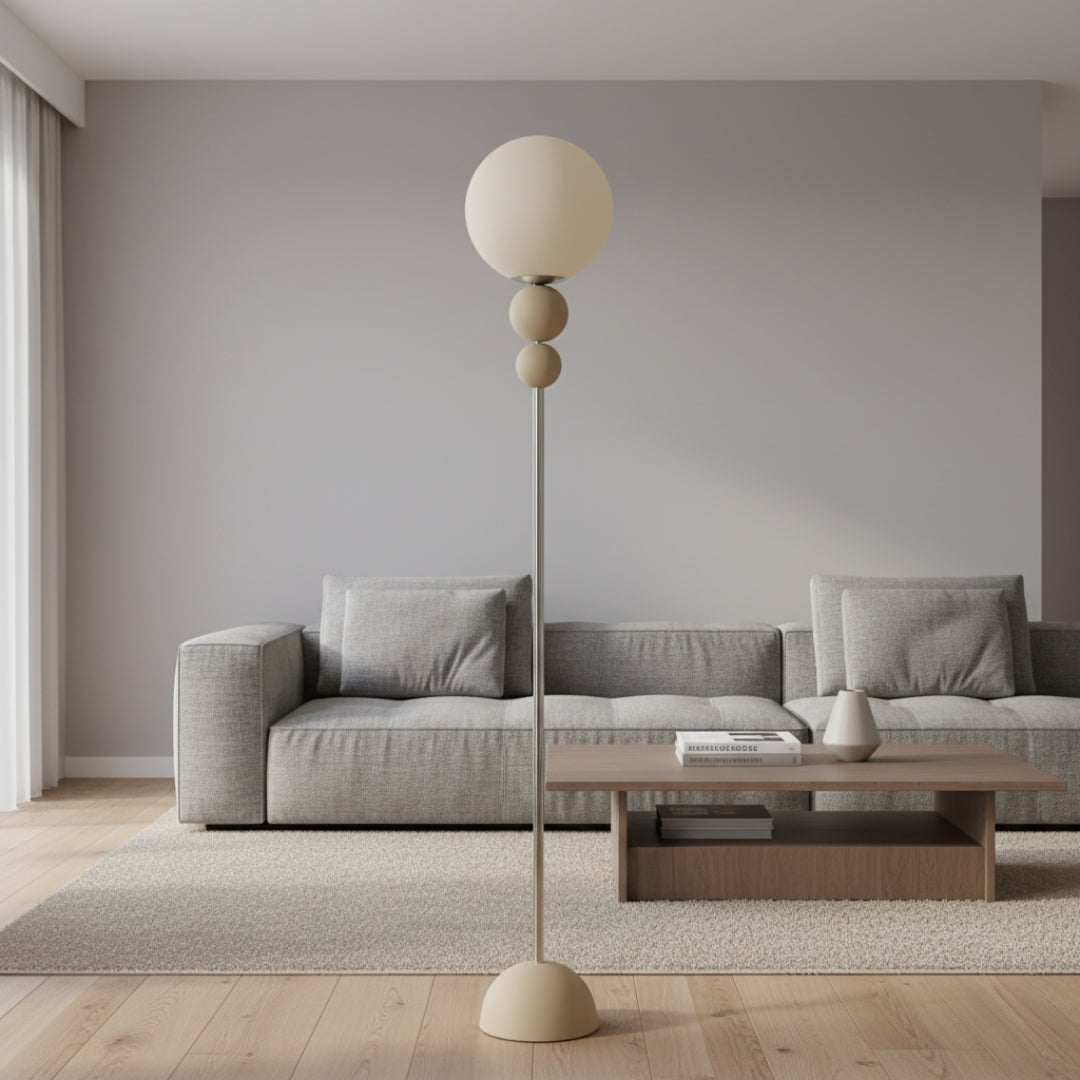 Stehlampe Globe aus Glas