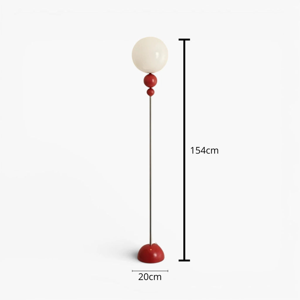 Stehlampe Globe aus Glas