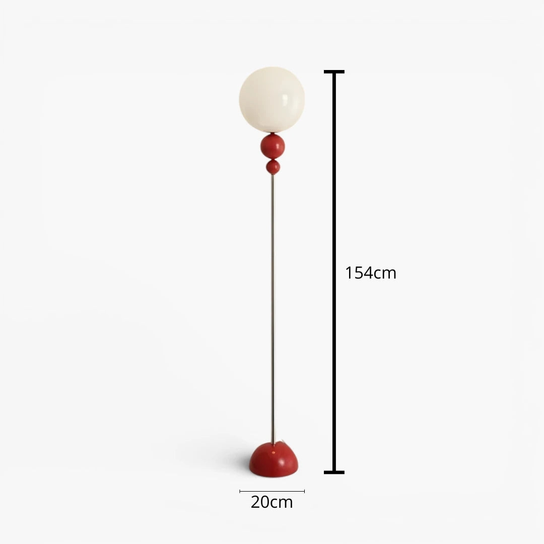 Stehlampe Globe aus Glas