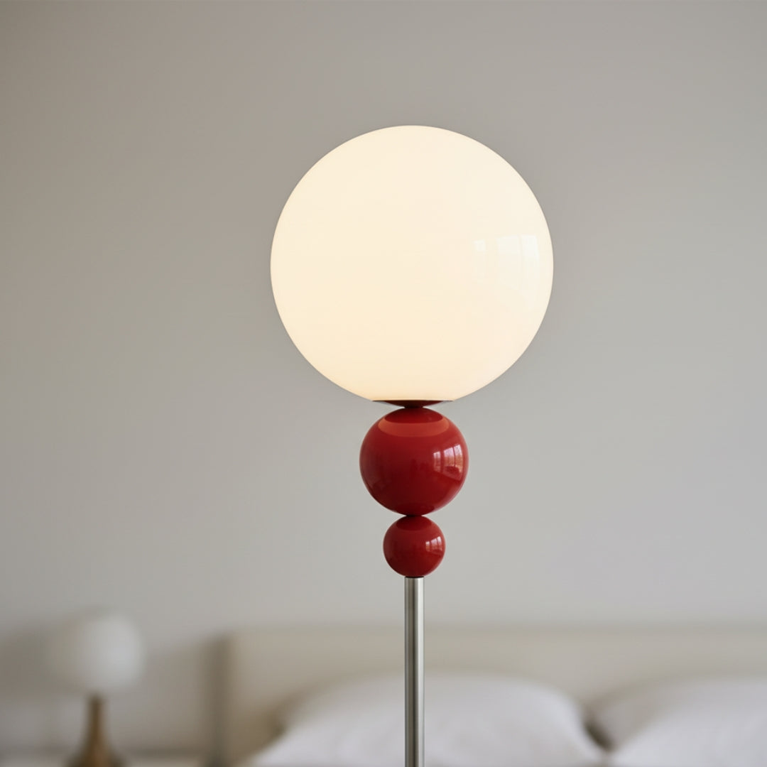 Stehlampe Globe aus Glas